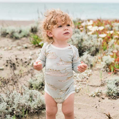 Milkbarn Long Sleeve One Piece In Blue