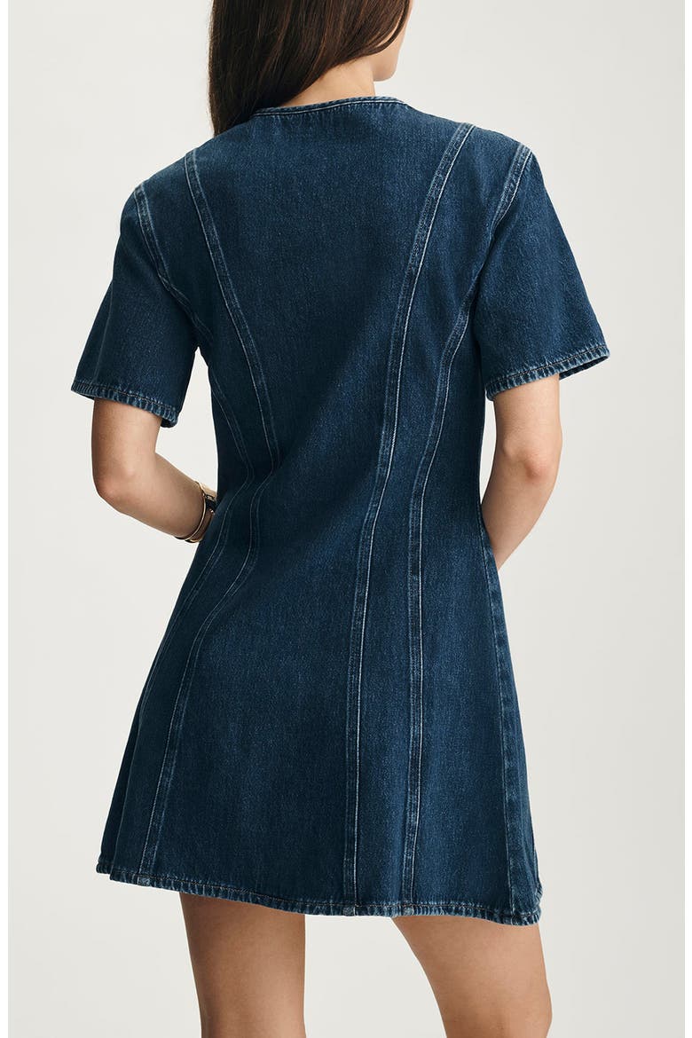 Kristy Cotton Denim Shirtdress, Alternate, color, DARK GOLD PREMIUM
