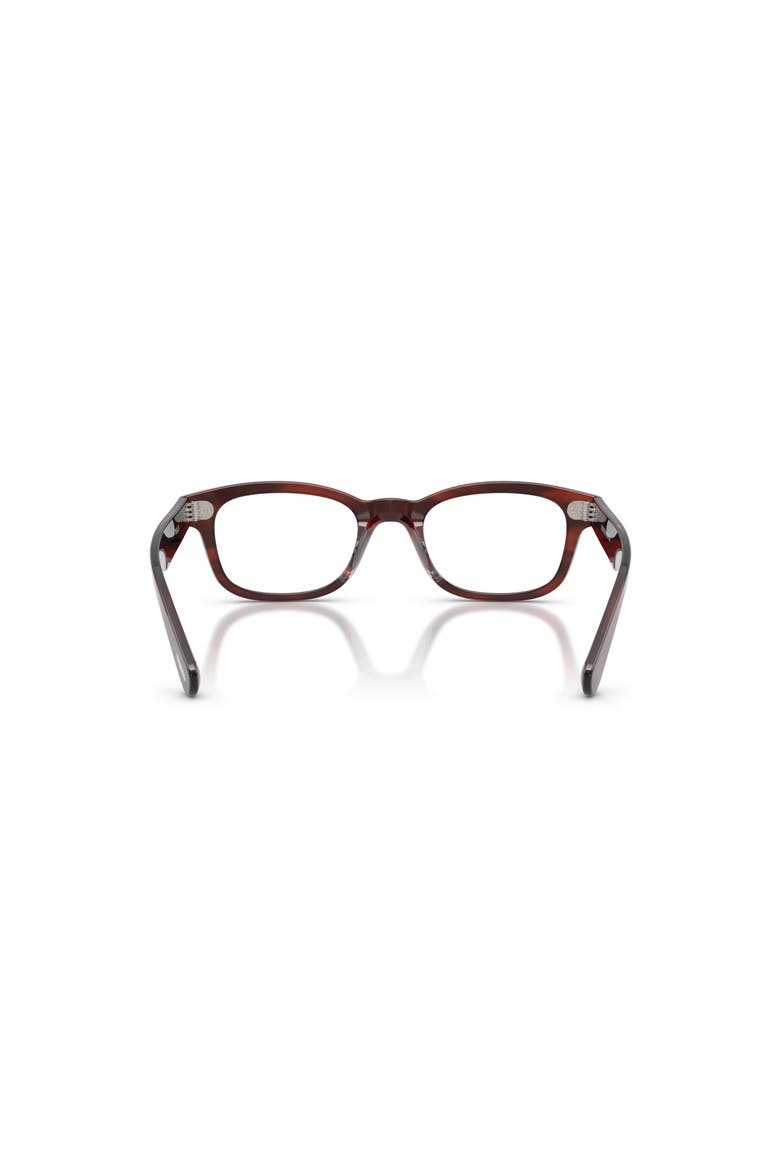 49mm Rectangle optical glasses, Alternate, color, Brown
