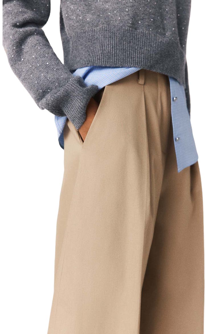 Cotton balloon trousers, Alternate, color, Mastic beige