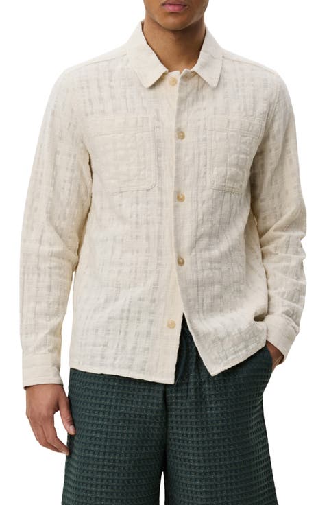 Texture Slub Cotton Overshirt