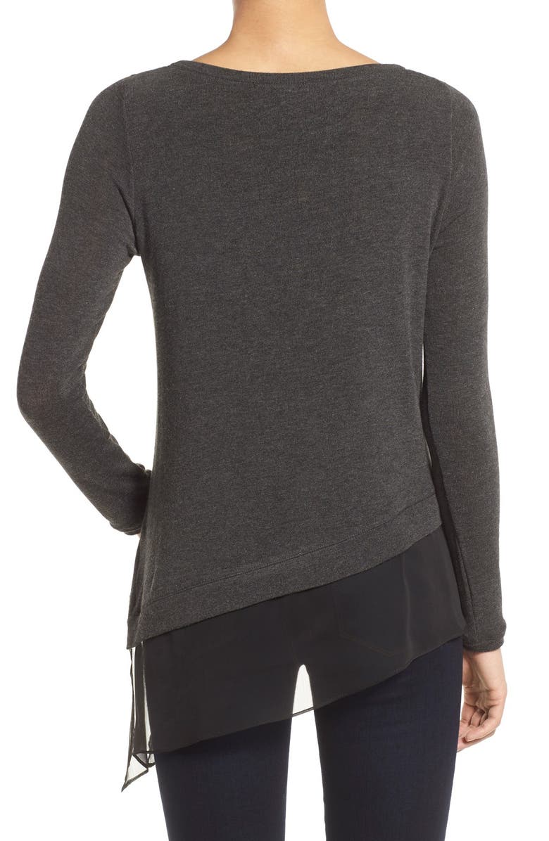 Matty M Asymmetrical Hem Layer Look Top, Alternate, color, 
