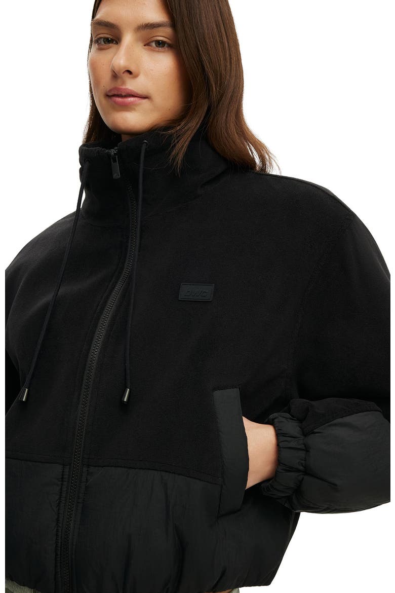 Women's Active Polar Fleece Padded Jacket, Alternate, color, Black