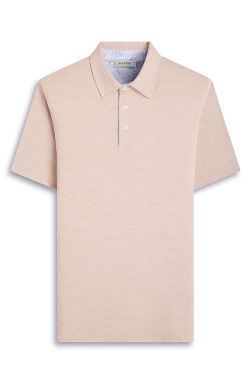 Bugatchi Three-button Performance Polo In Sand