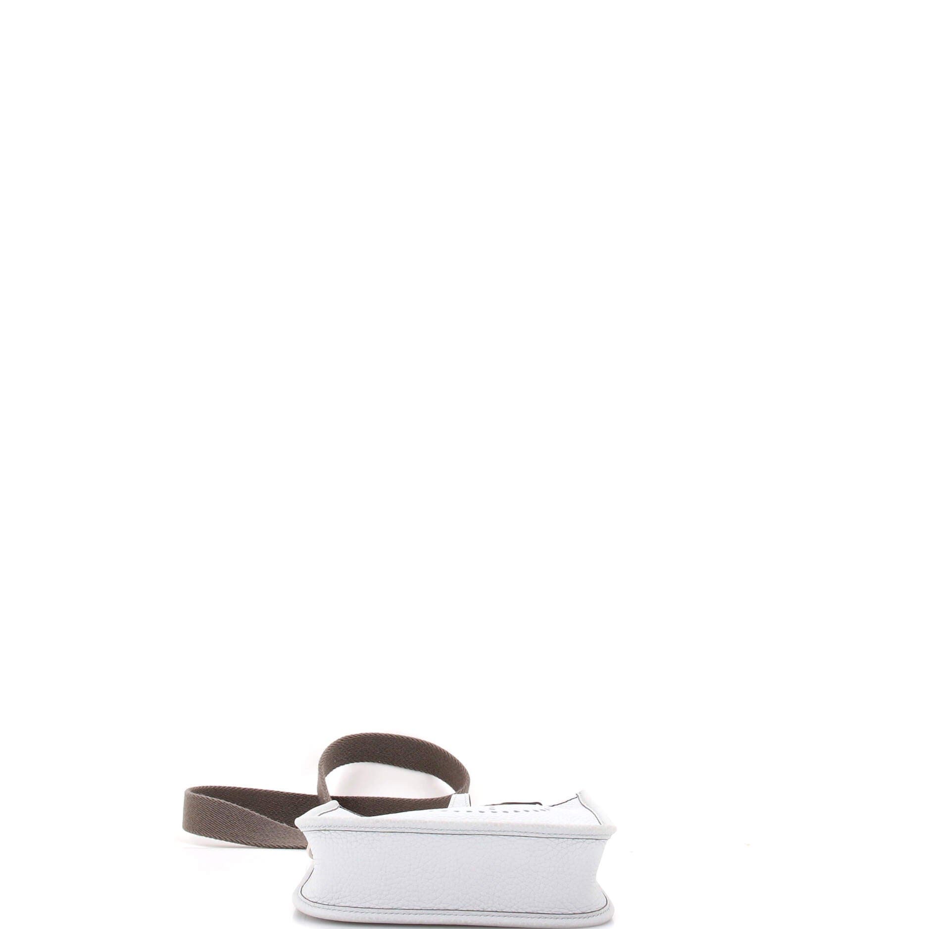 Pre-Owned Hermes Evelyne Bag Gen III Clemence TPM, Alternate, color, Bleu Pale