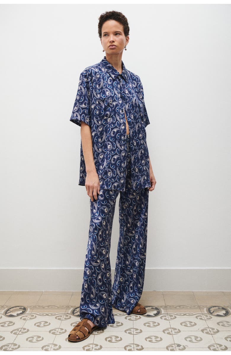 SILK LAUNDRY BIAS CUT PANTS HOUNDS PAISLEY, Alternate, color, Hounds Paisley