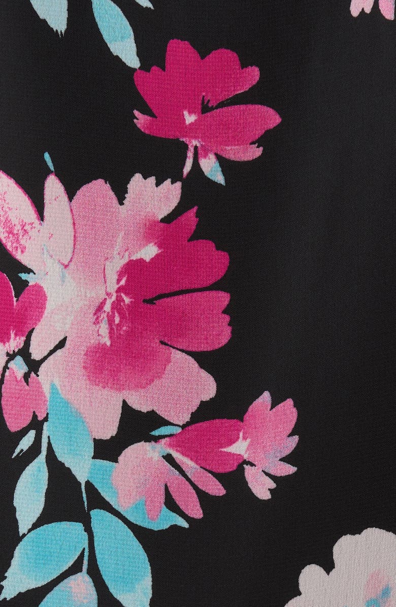 KASPER Floral Print Tulip Sleeve Top, Alternate, color,