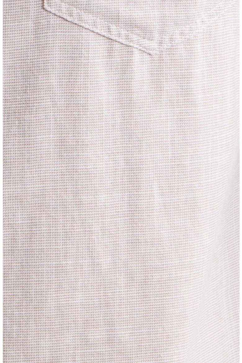Wyatt Slub Cotton Button-Up Shirt, Alternate, color, TAHINI ETCH