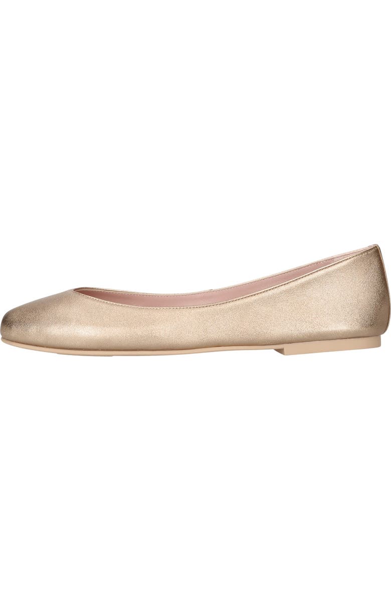 Pretty Ballerinas Round Toe Naked Metallic Ballet Flat, Main, color, Gold