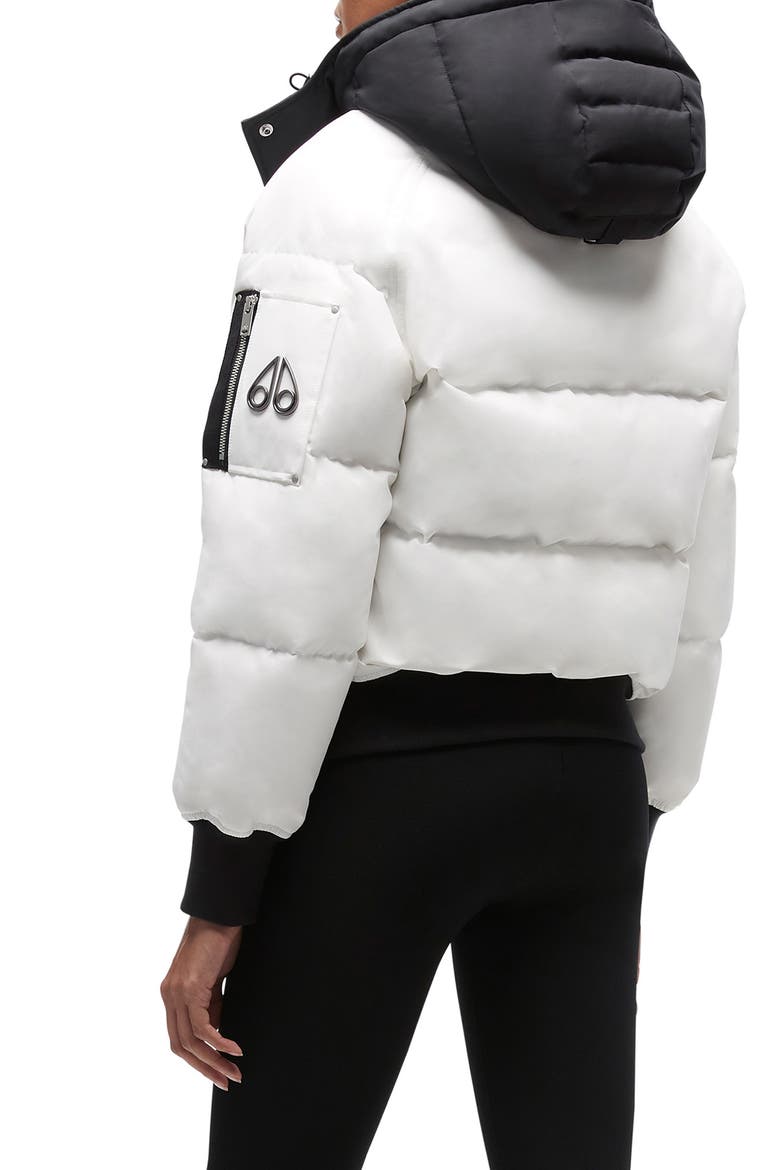 Women's Troy Hooded Bomber Jacket, Alternate, color, MILKYWAY