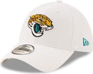 New Era Men's New Era White Jacksonville Jaguars Iced 39THIRTY Flex Hat