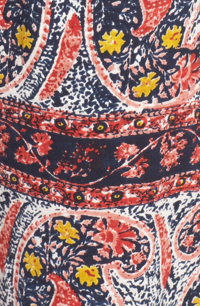 Lucky Brand Henley Pajamas, Alternate, color, Paisley Stripes