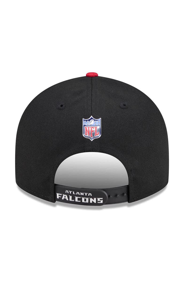 New Era Men's New Era  Black/Red Atlanta Falcons 2026 NFL Draft On Stage Pre-Curved 9FIFTY Snapback Hat, Alternate, color, Black