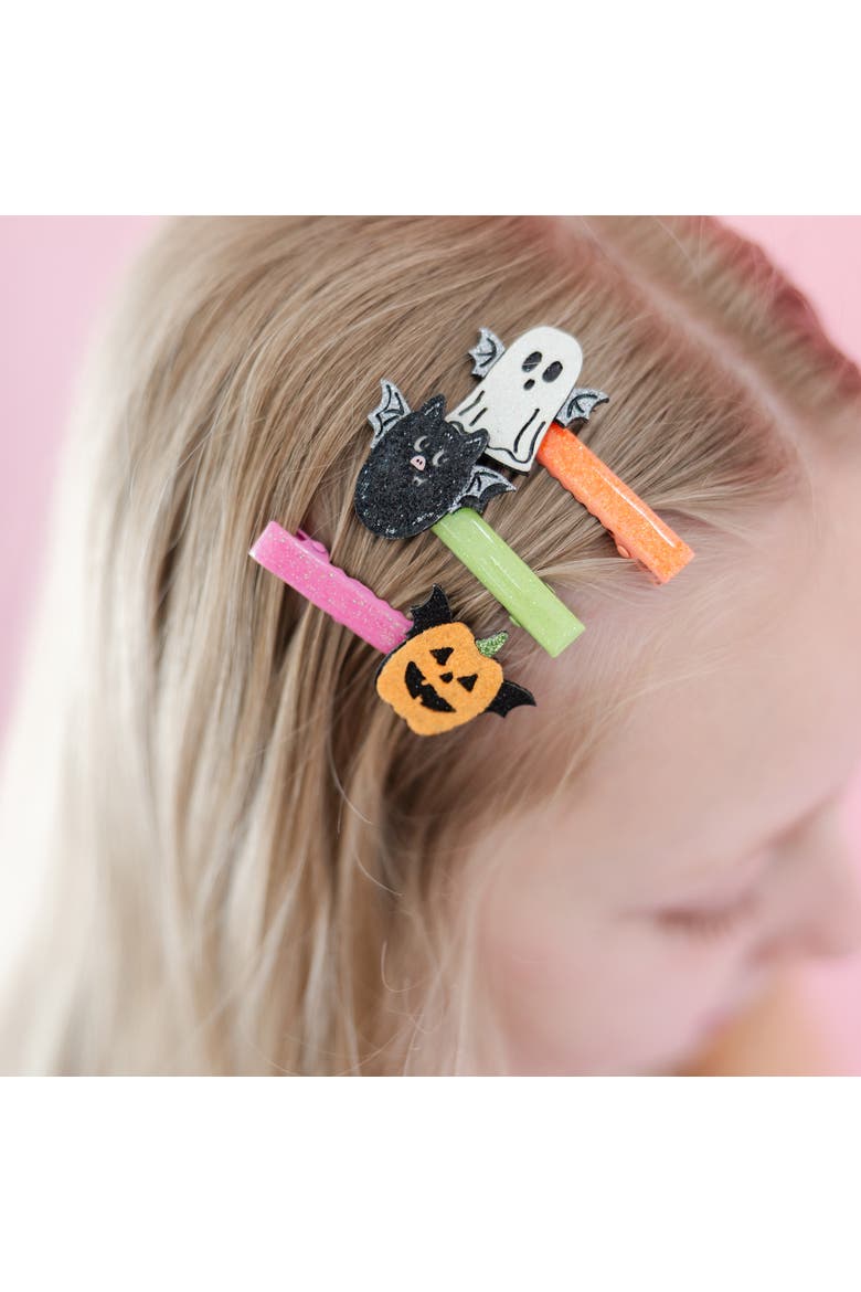 Halloween Going Batty Hair Clip Set, Alternate, color, Assorted Pre-Pack