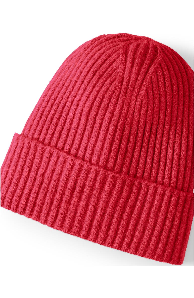 Lands' End CashTouch Winter Beanie Hat, Main, color, Compass Red
