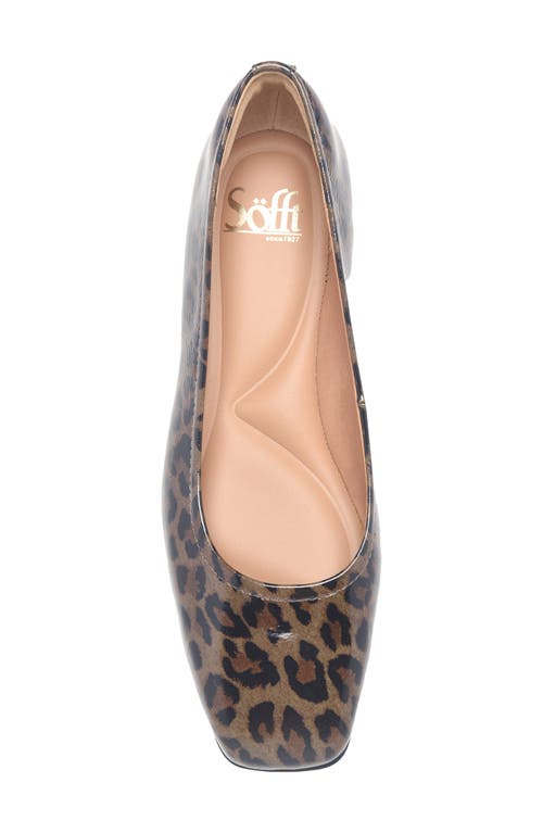 Söfft Poppy Square Toe Flat In Brown