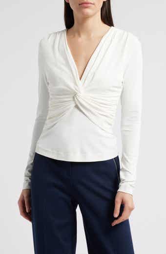BOSS Eulori Twist Front Long Sleeve Top
