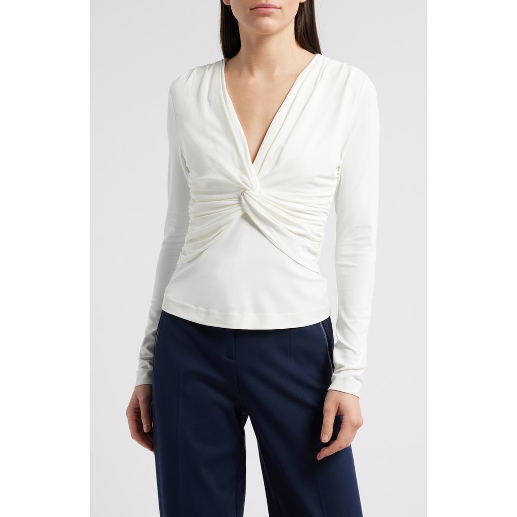 Hugo Boss Boss Eulori Twist Front Long Sleeve Top