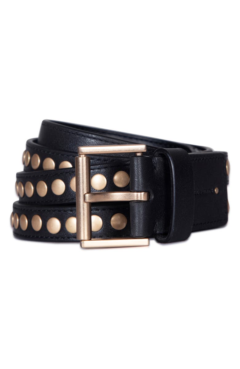 AllSaints Studded Split Belt, Main, color,