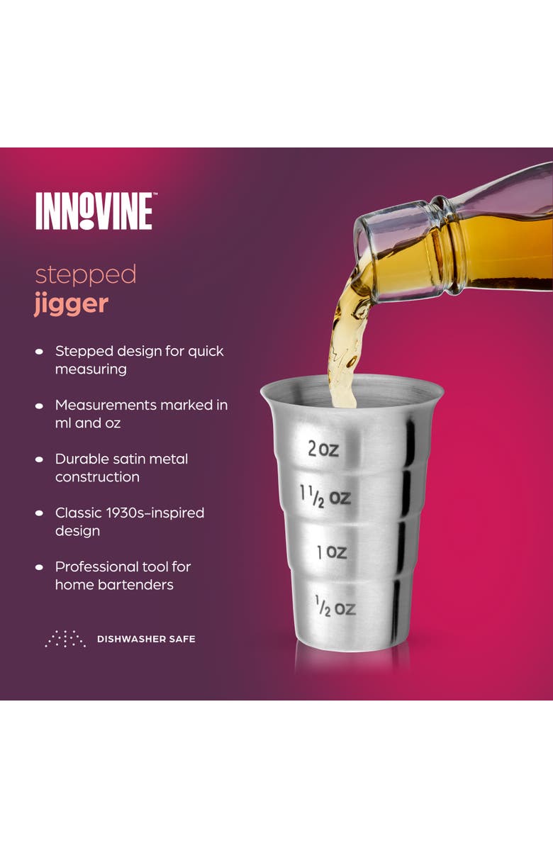 Innovine Stepped Jigger, Alternate, color, Silver