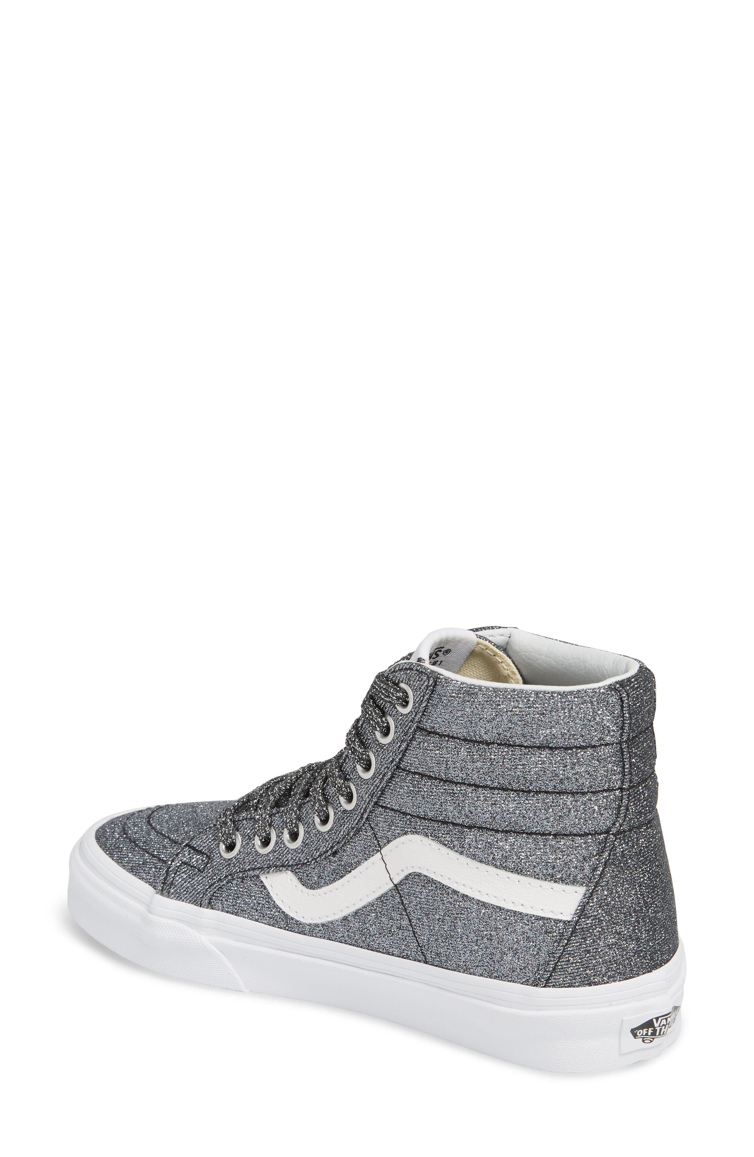 Vans UA Sk8-Hi Reissue Glitter Sneaker, Alternate, color, 
