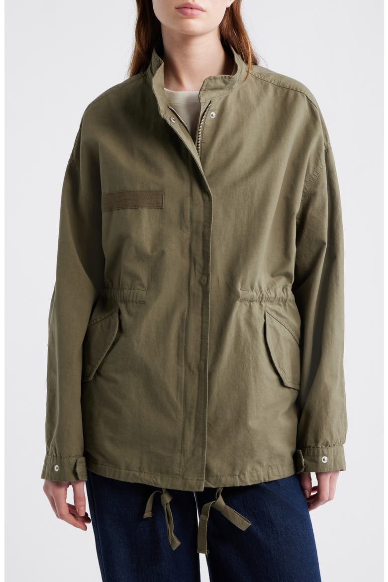 Aventura Cotton Jacket, Alternate, color, KHAKI GREEN