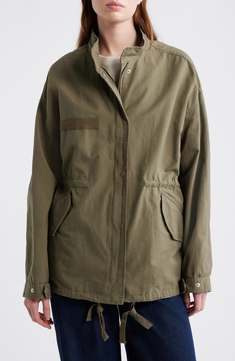 MANGO Aventura Cotton Jacket, Alternate, color, Khaki Green