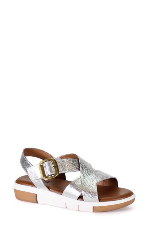 Diba True Advo Cate Wedge Sandal In Silver