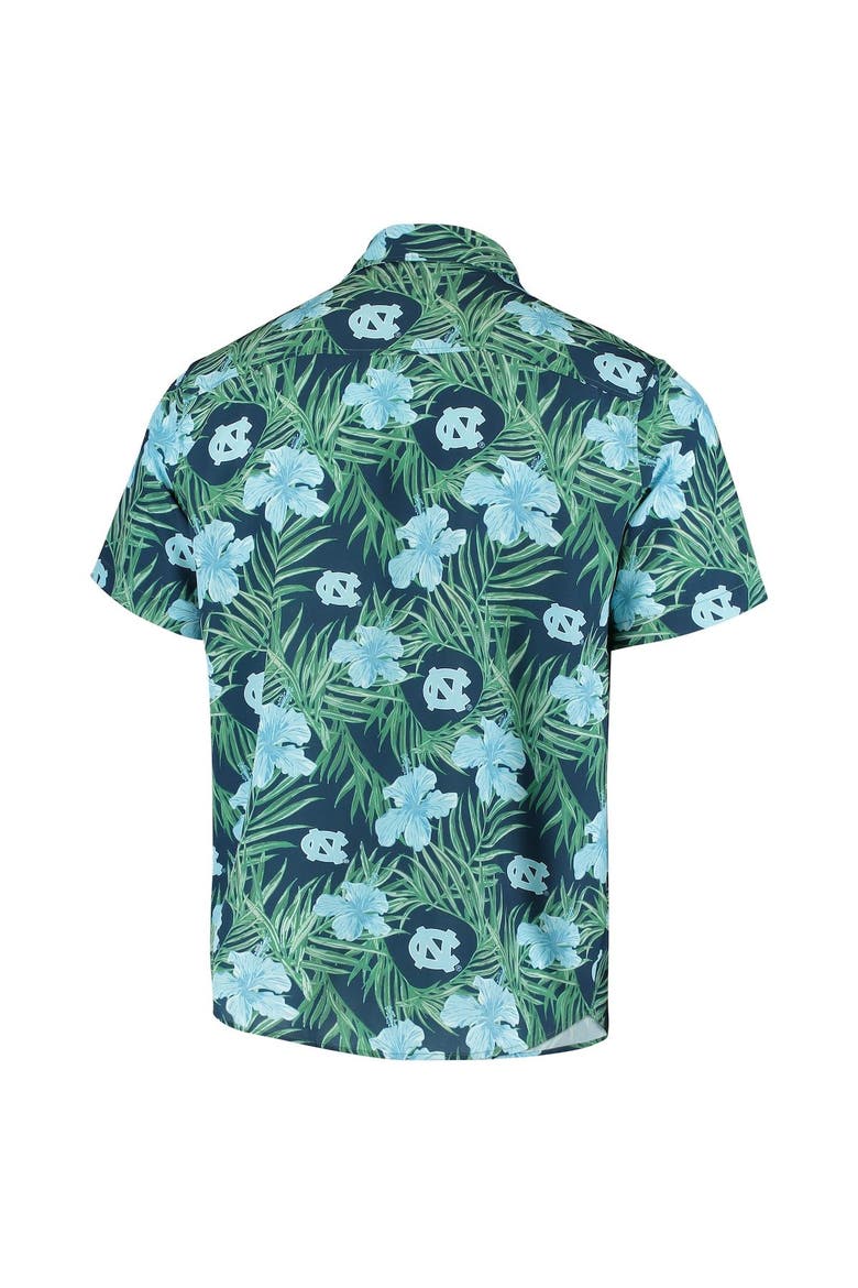 Men's Carolina Blue North Carolina Tar Heels Floral Button-Up Shirt, Alternate, color, Blue
