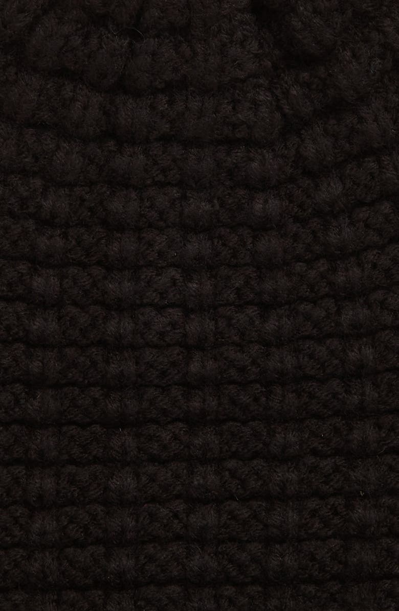 COACH Leather Patch Knit Beanie, Alternate, color, 