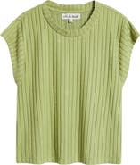 CITY BLUES Rib Knit Top