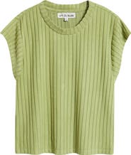 CITY BLUES Rib Knit Top