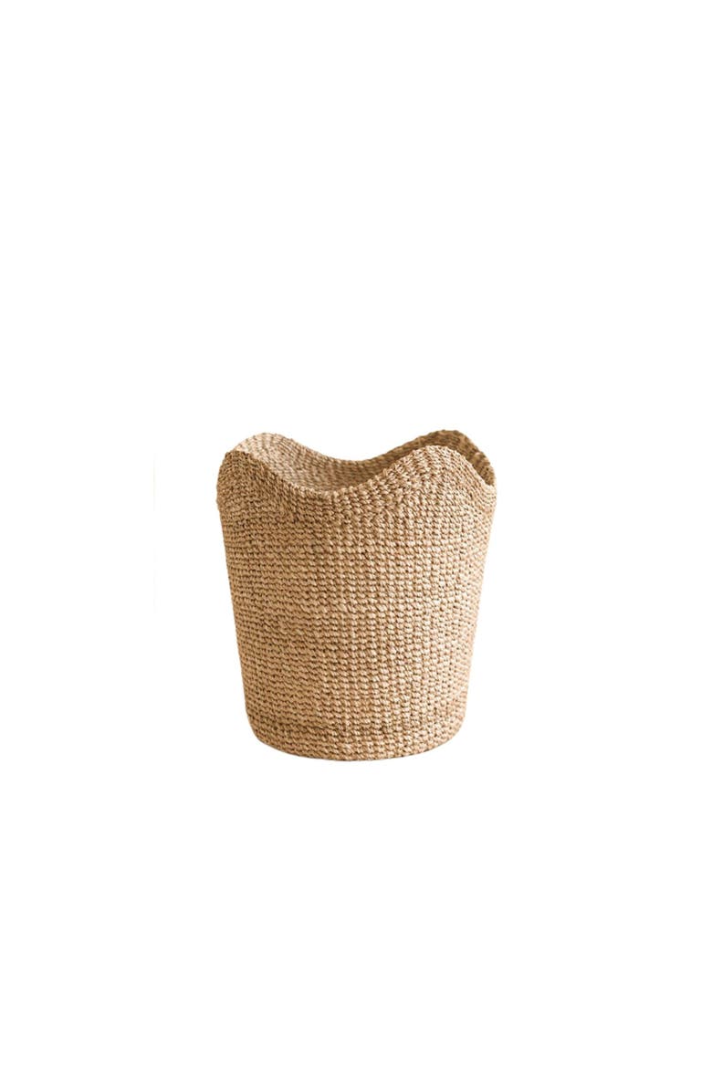 Scallop Edge Storage Basket, Alternate, color, Natural