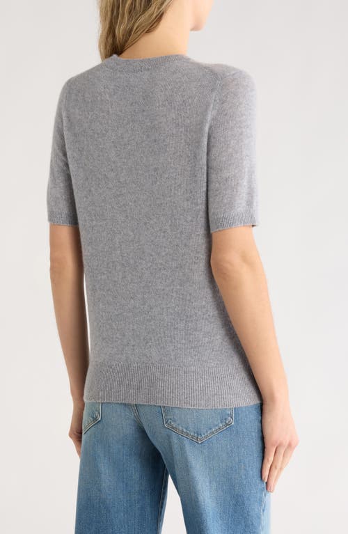 Nordstrom Short Sleeve Cashmere Sweater In Gray