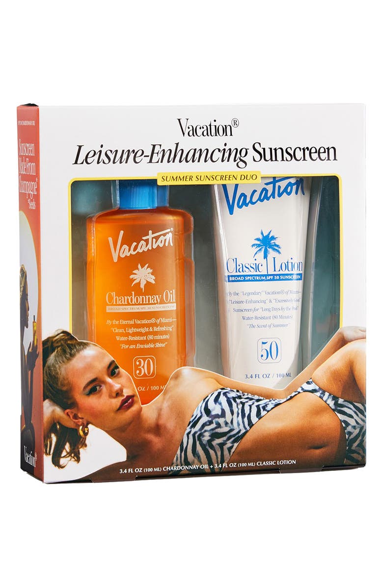 Vacation Leisure-Enhancing Sunscreen Summer Sunscreen Duo $41 Value, Alternate, color,
