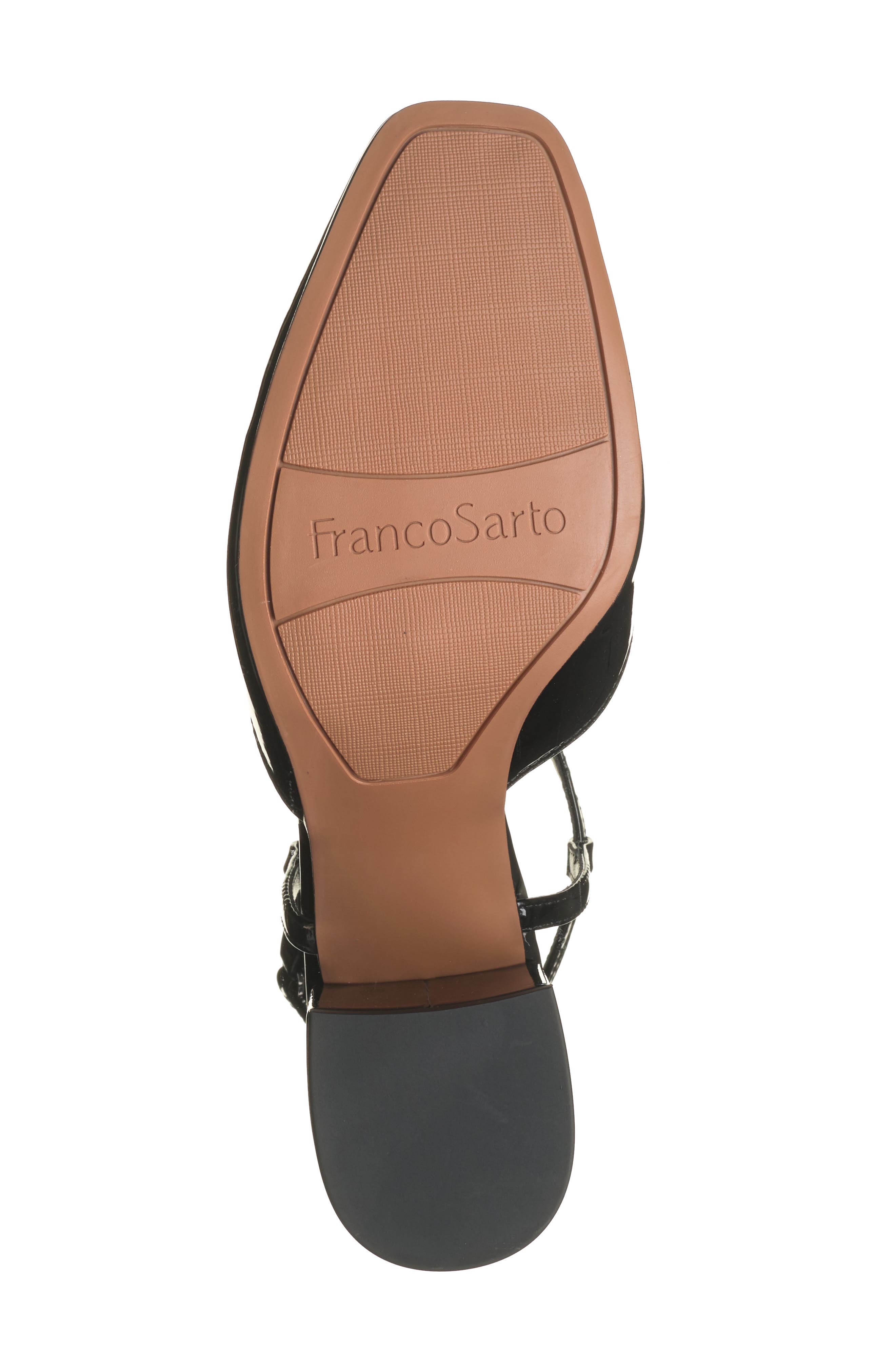 Franco Sarto Tasha T-Strap Pump, Alternate, color, Black Patent