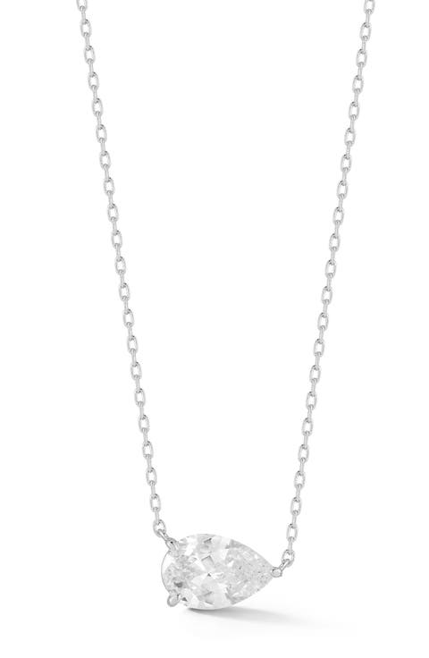 Pear Cubic Zirconia Pendant Necklace