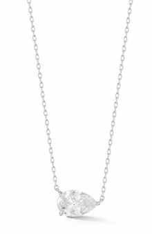 Pear Cubic Zirconia Pendant Necklace