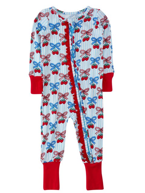 Baby Girls SoftSnooze Convertible Ruffle One Piece Pajama