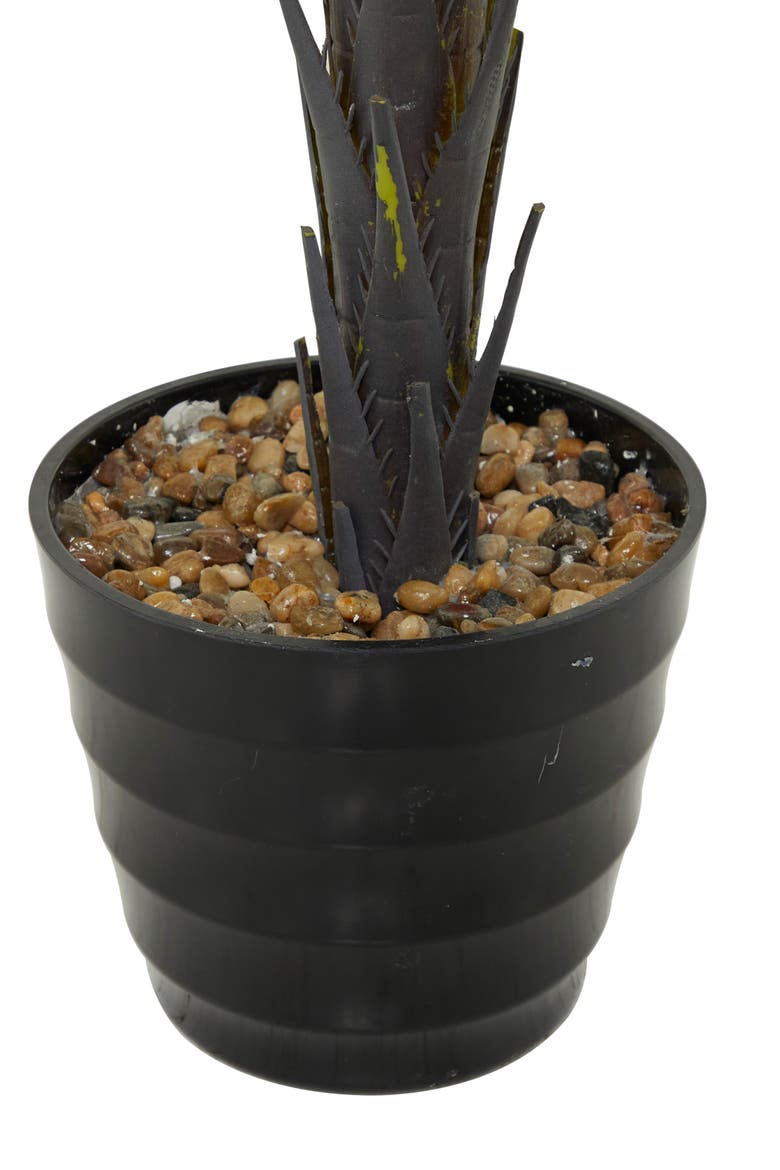 Green Faux Foliage Artificial Palm Tree, Alternate, color, GREEN