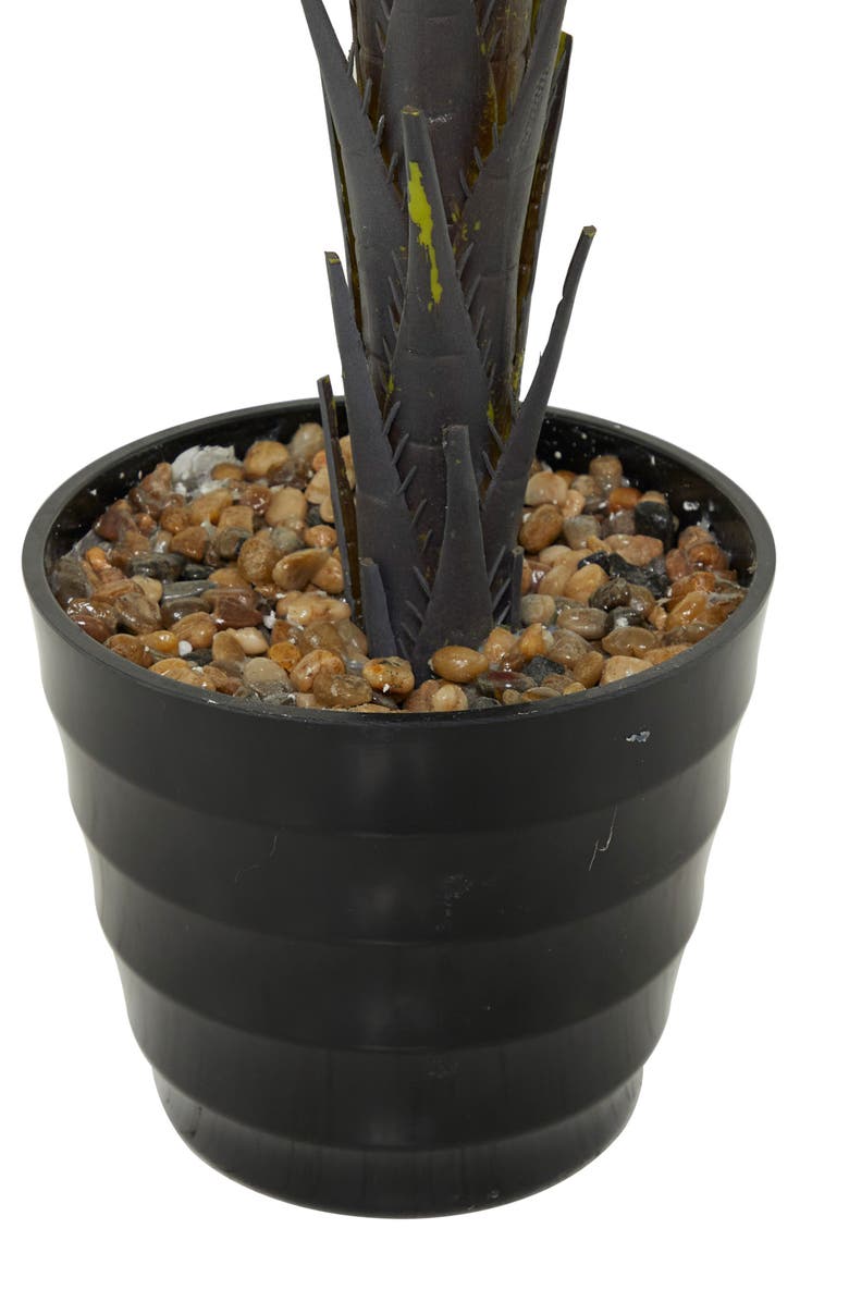 GINGER BIRCH STUDIO Green Faux Foliage Artificial Palm Tree, Alternate, color, Green