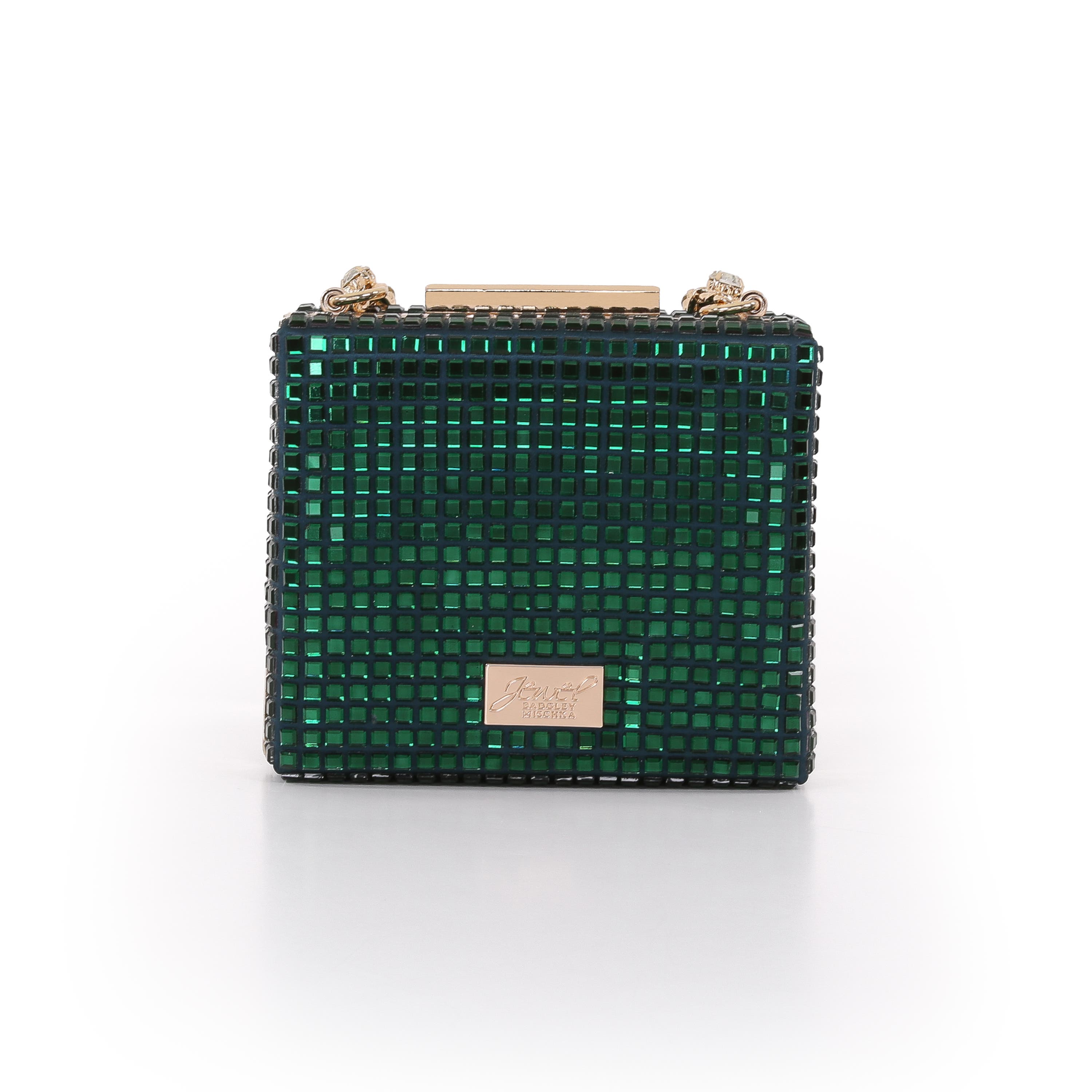 Serenity Crystal Box Clutch, Alternate, color, Emerald