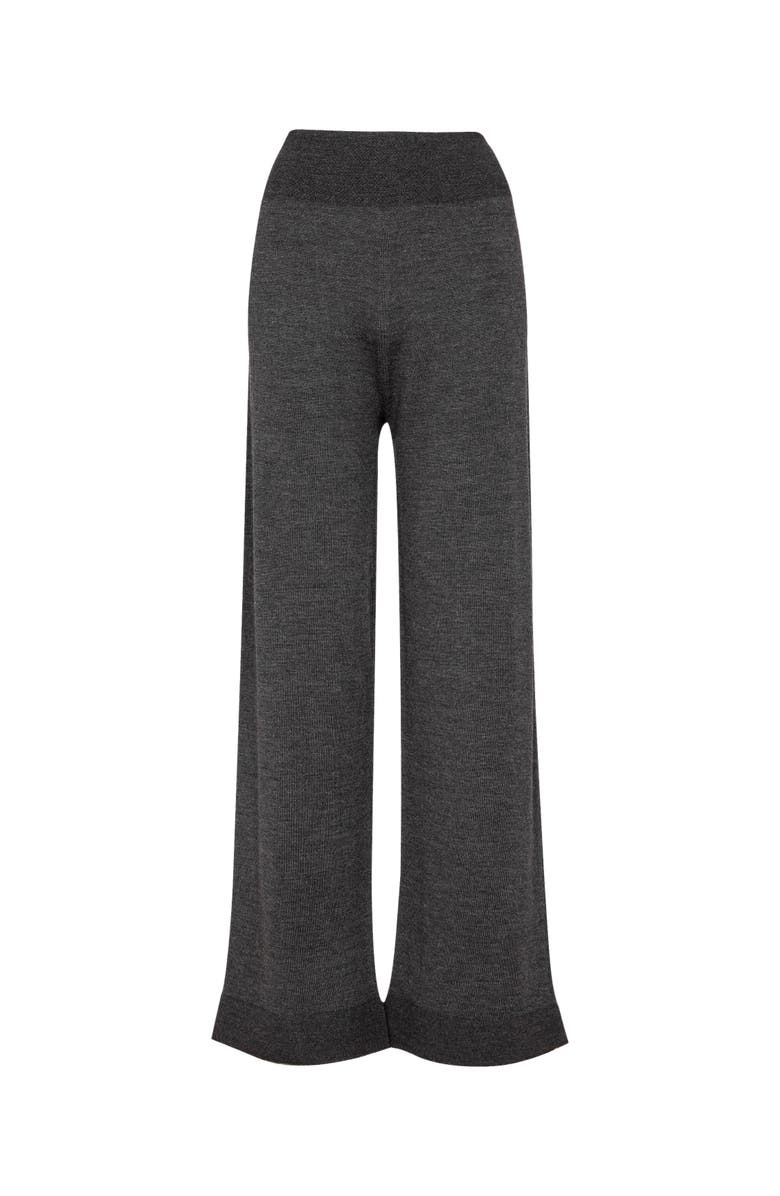 Celtic & Co. Wide Leg Merino Lounge Pants, Alternate, color, Charcoal