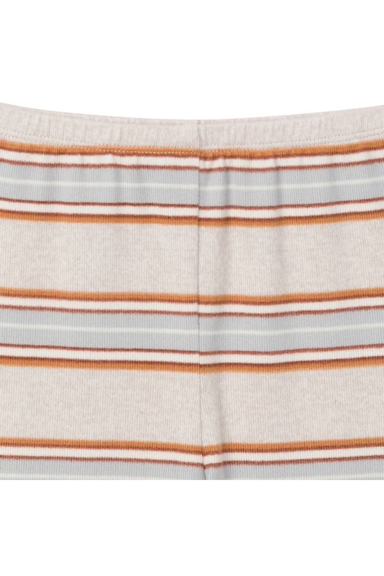 Hacci Pajama Top & Pant Set, Alternate, color, Oatmeal Stripe