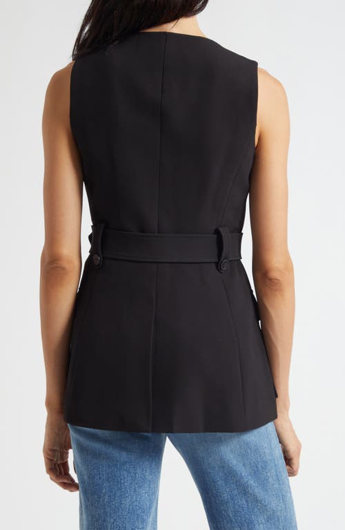 Veronica Beard Becker Vest In Black In Black