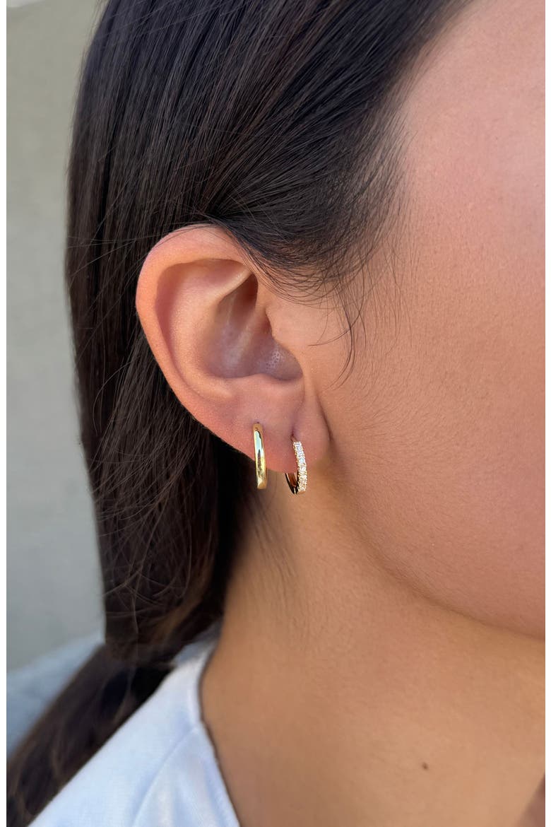Set of 2 Assorted Hoop Earrings, Alternate, color, GOLD
