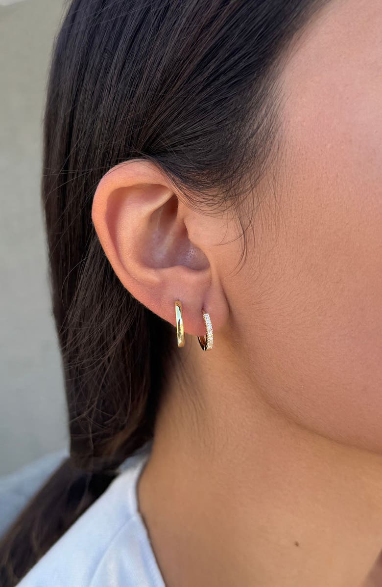 Adornia Set of 2 Assorted Hoop Earrings, Alternate, color, Gold