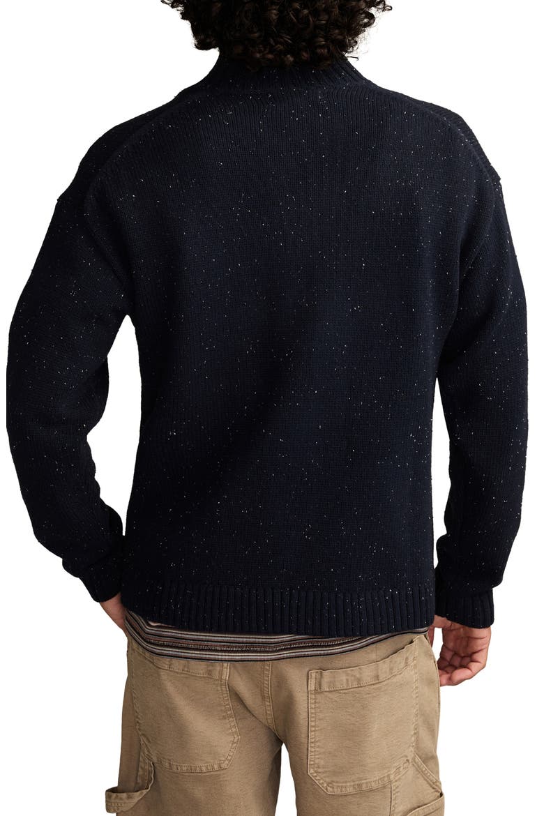 Nep Mock Neck Cardigan, Alternate, color, NAVAL ACADEMY