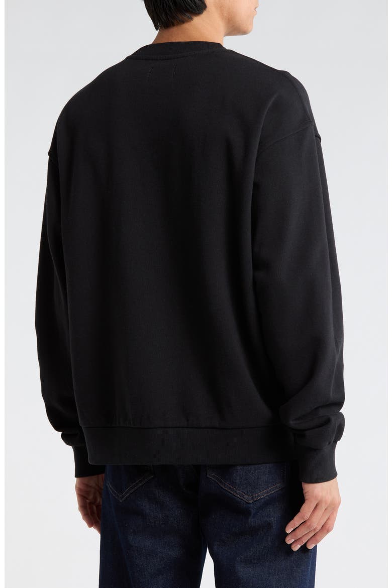 Above the Standard Graphic Sweatshirt, Alternate, color, BLACK