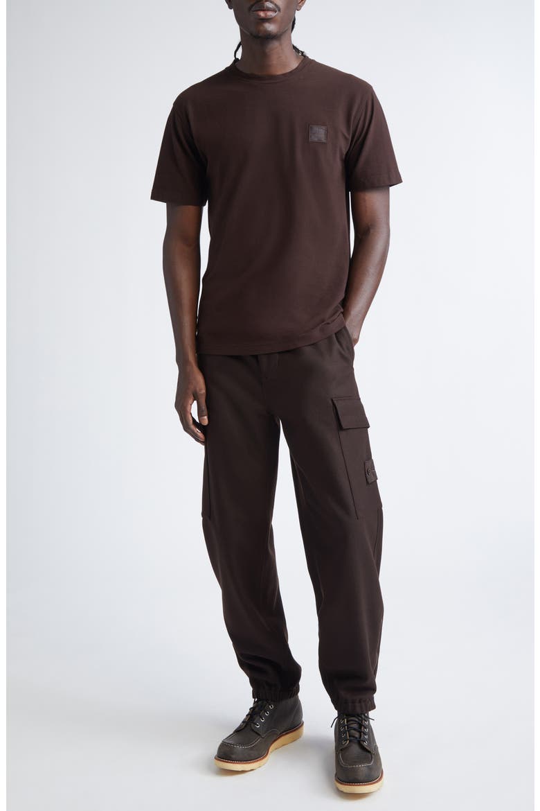 Ghost Compass Patch T-Shirt, Alternate, color, V0070 DARK BROWN